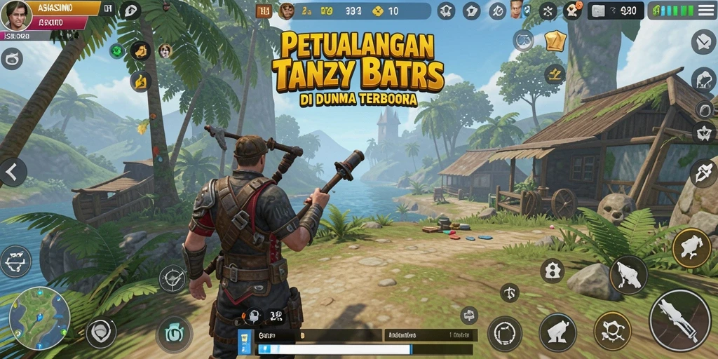 Screenshot gameplay Open World dari ASKASINO yang menampilkan petualangan seru.