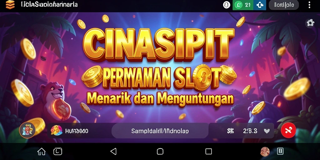 Tampilan gameplay menarik dari CINASIPIT dengan berbagai fitur Slot.