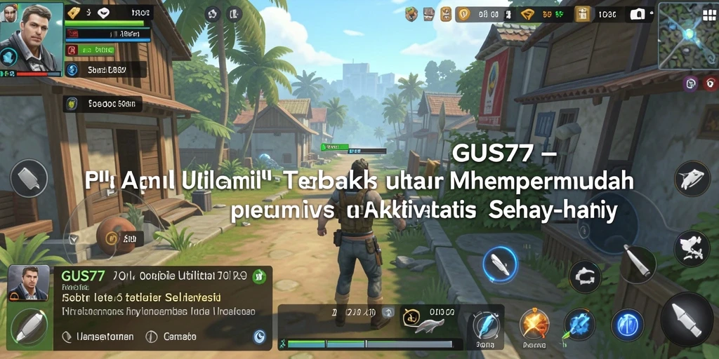 Tampilan antarmuka GUS77 yang sederhana dan mudah digunakan.