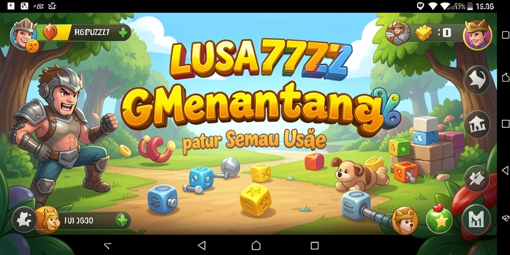 Tampilan gameplay LUSA777 yang menarik dan penuh tantangan.