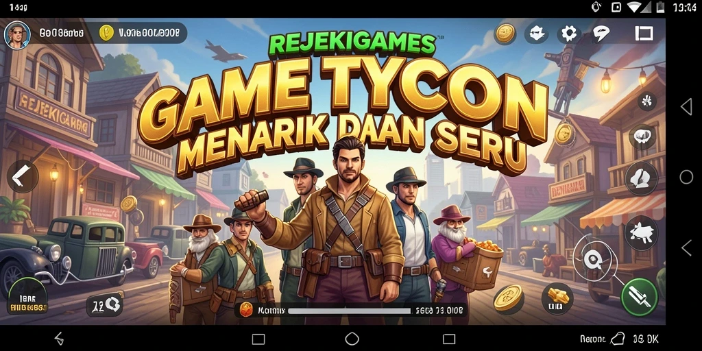 Tampilan menarik dari gameplay REJEKIGAMES yang menggambarkan strategi Tycoon.