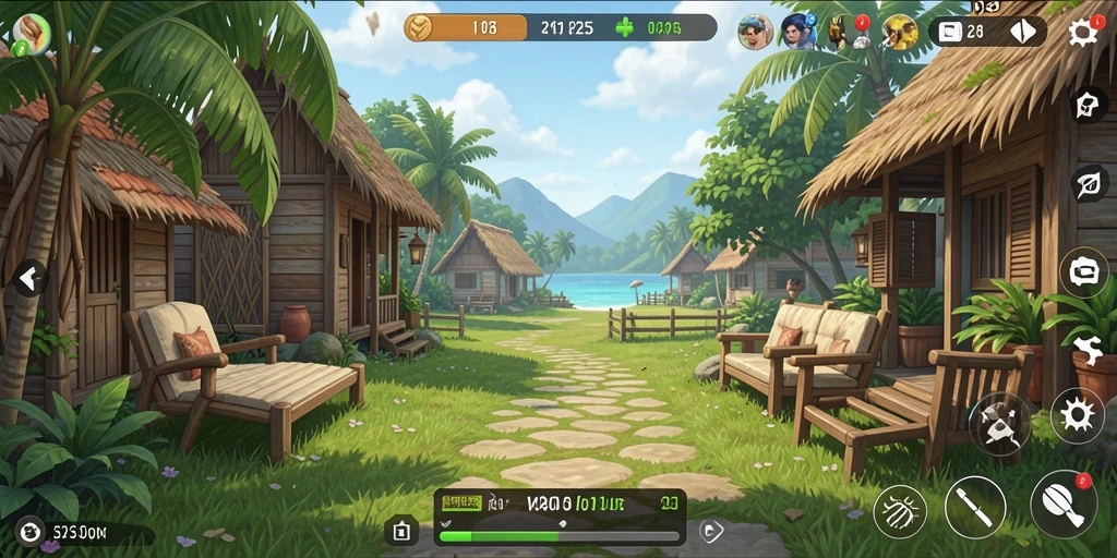 Screenshot V21 menampilkan gameplay yang mudah dan menyenangkan.
