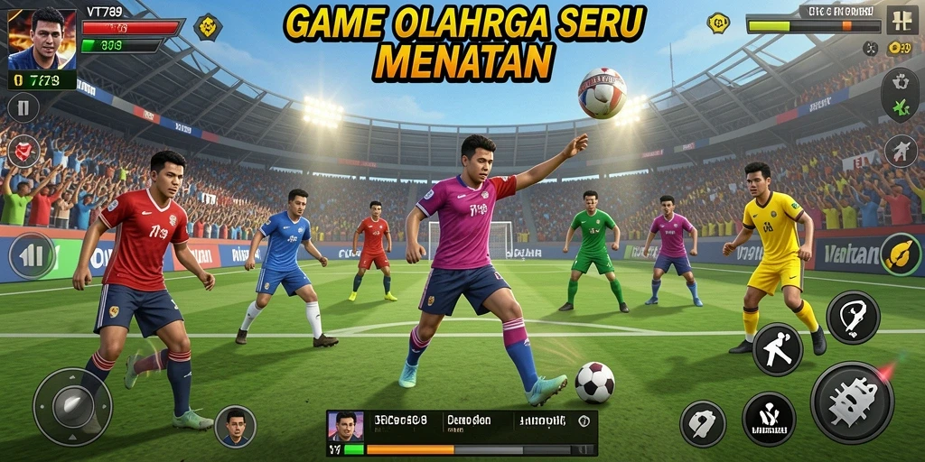 Tampilan gameplay seru dari VT789 yang menampilkan aksi olahraga.